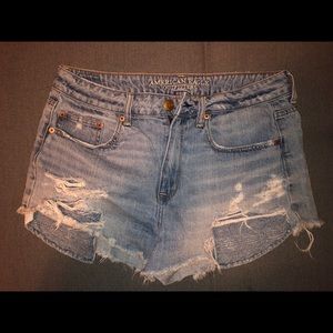 American Eagle Hi-Rise Festival Denim Shorts